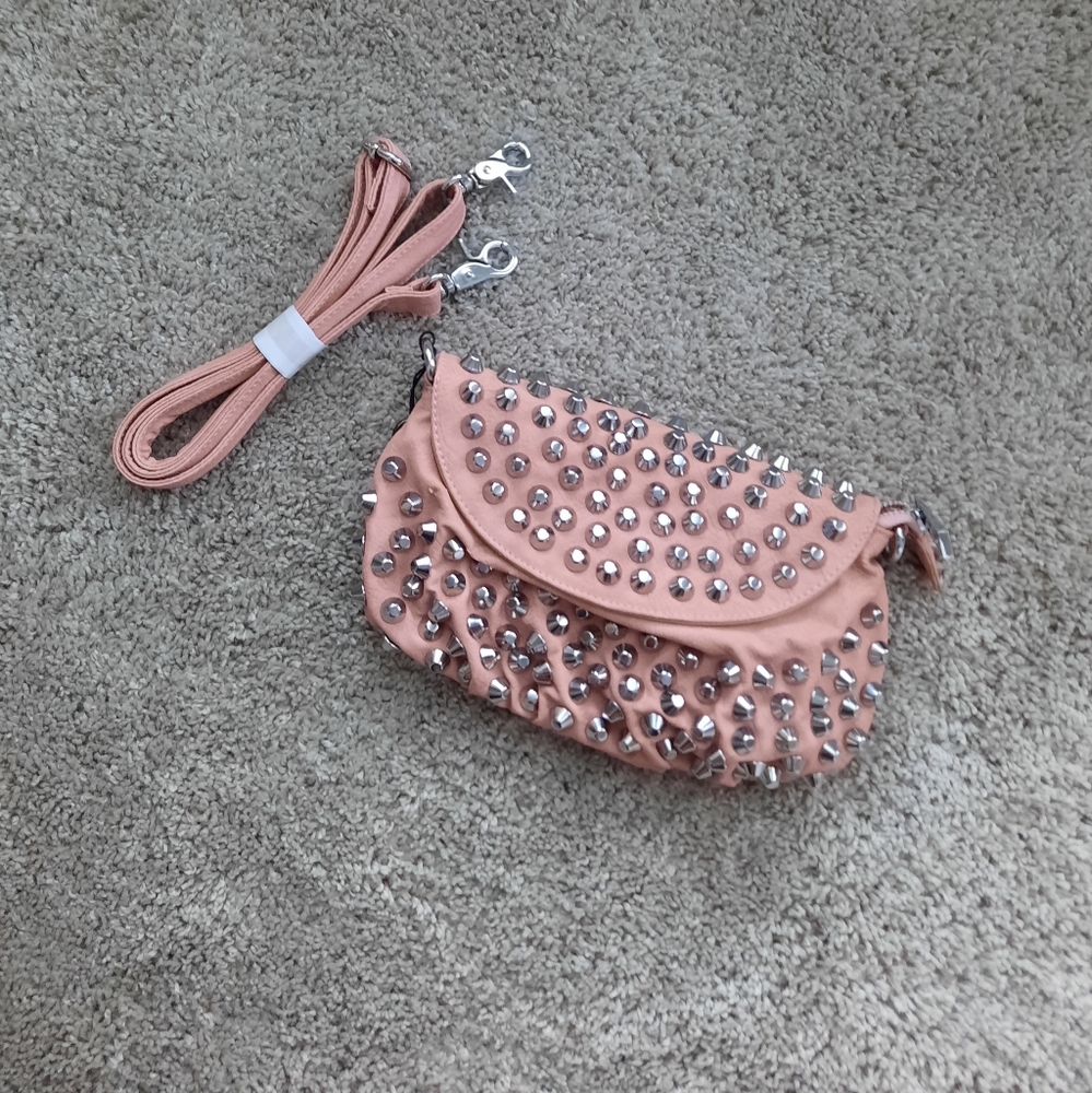 LIONEL Handbag Leather NEW Pyramid $320